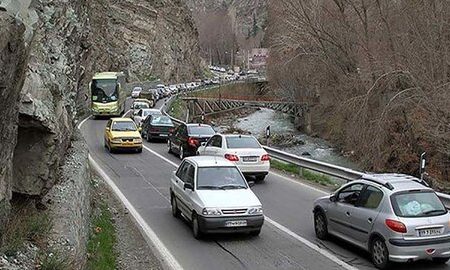 تردد روان و عادی در محورهای مواصلاتی مازندران