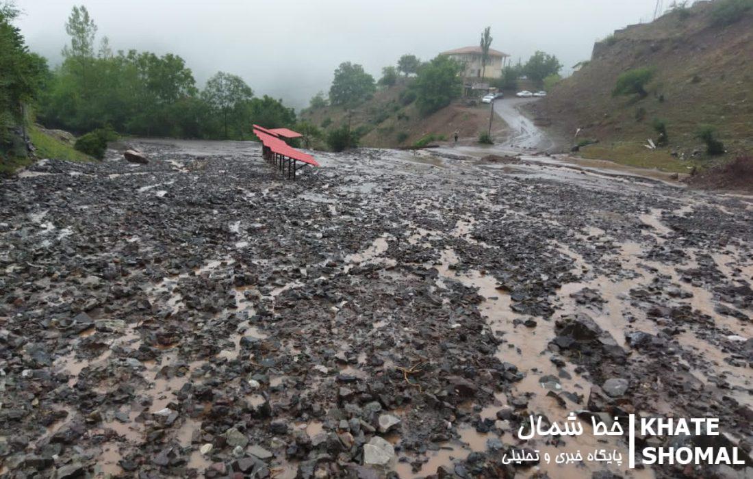 روستاهای چالوس به سبب سیلاب دچار مشکلات جدی شدند