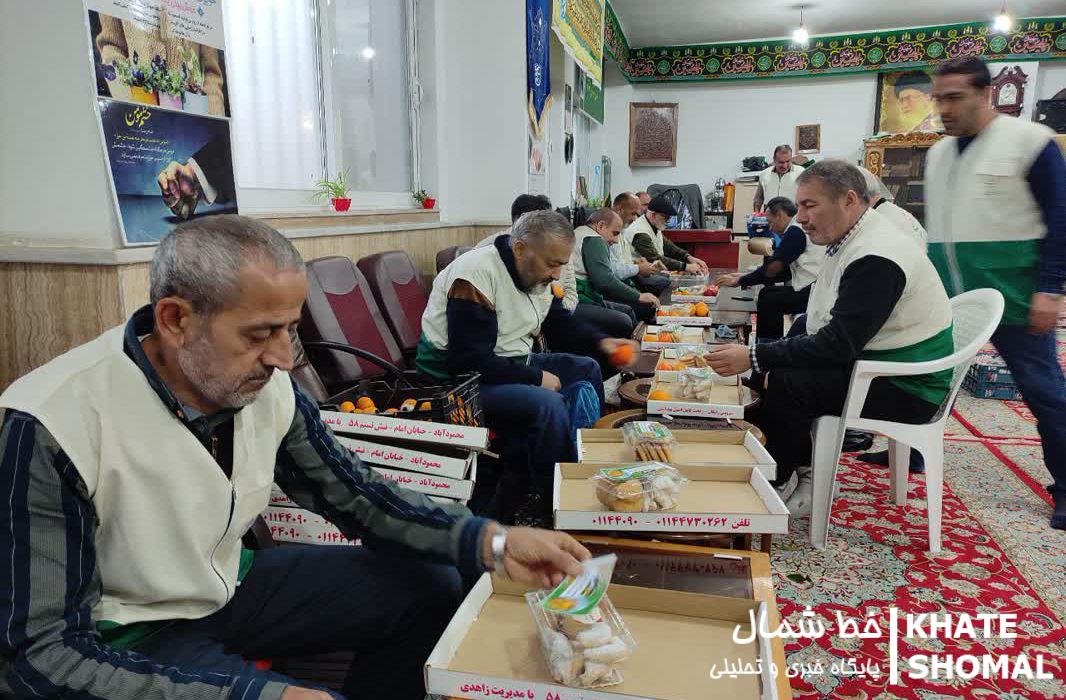 حماسهآفرینی خادمیاران محمودآبادی در آستانه شب یلدا