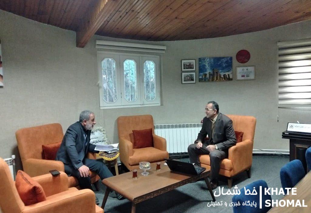 دیدار مشاور عالی استاندار با مدیر همکاریهای علمی بینالمللی دانشگاه مازندران