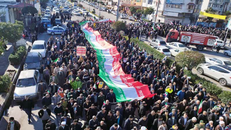 حضور مردم شهیدپرور محمودآباد در راهپیمایی ۲۲ بهمن