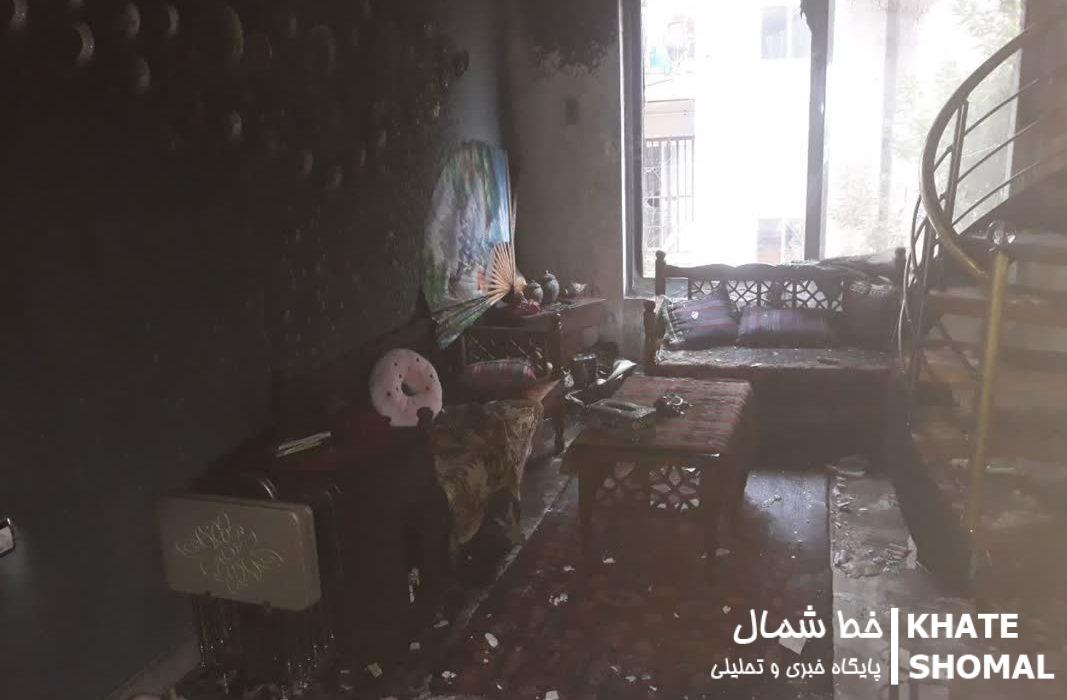 آتشسوزی یک منزل مسکونی در آمل و نجات دو کودک