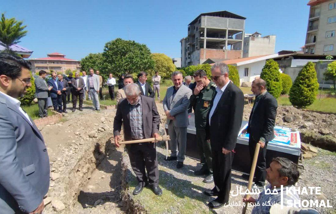 کلنگ ساخت المان مزار شهید خوشنام دانشکده فنی و حرفهای محمودآباد به زمین خورد