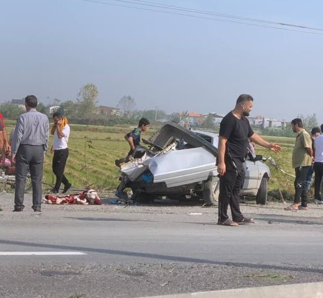 تصادف زنجیرهای در محمودآباد ۱ فوتی و ۳ مصدوم داشت