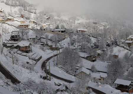 بارش برف و باران در راه مازندران