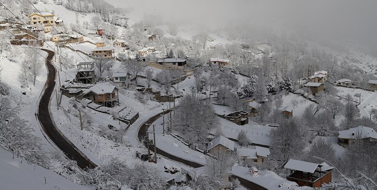 بارش برف و باران در راه مازندران