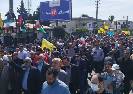 راهپیمایی روز قدس در محمودآباد