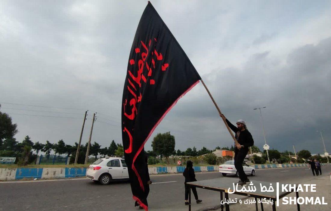 راهپیمایی جاماندگان اربعین در محمودآباد و سرخ‌رود برگزار شد