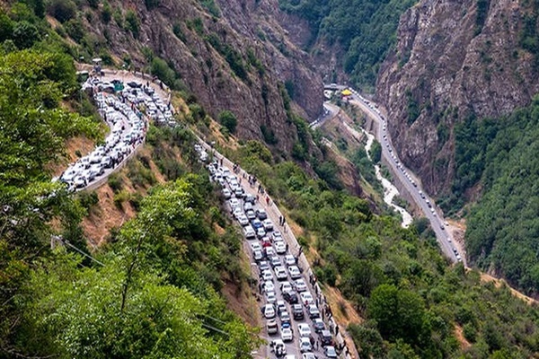 جاده‌های شمال زیر بار ترافیک رفت