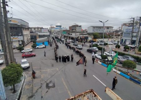 مراسم «دسته روی» سالروز شهادت امام علی (ع) در شهرستان محمودآباد برگزار شد