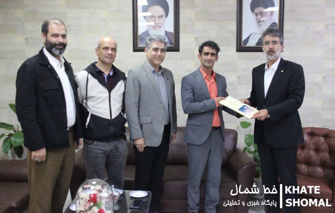 کوهنورد پرافتخار محمودآبادی مورد تقدیر مدیر کل ورزش و جوانان مازندران قرار گرفت