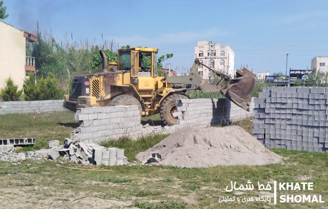 قلع و قمع 26 قطعه کاربری غیر مجاز در محمودآباد