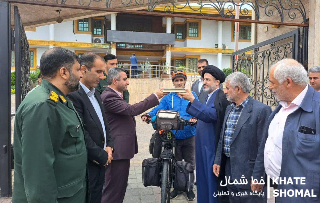 نبی اله بابایی از محمودآباد تا عراق روی رکاب دوچرخه