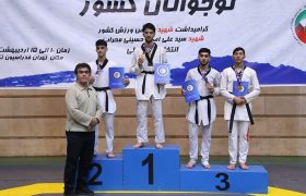 مدال نقره تکواندو انتخابی تیم ملی نوجوانان بر گردن ورزشکار محمودآبادی