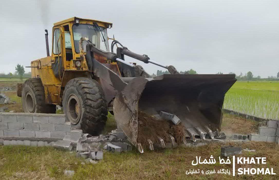 قلع و قمع ۲۷ مورد ساخت و ساز غیرمجاز در محمودآباد