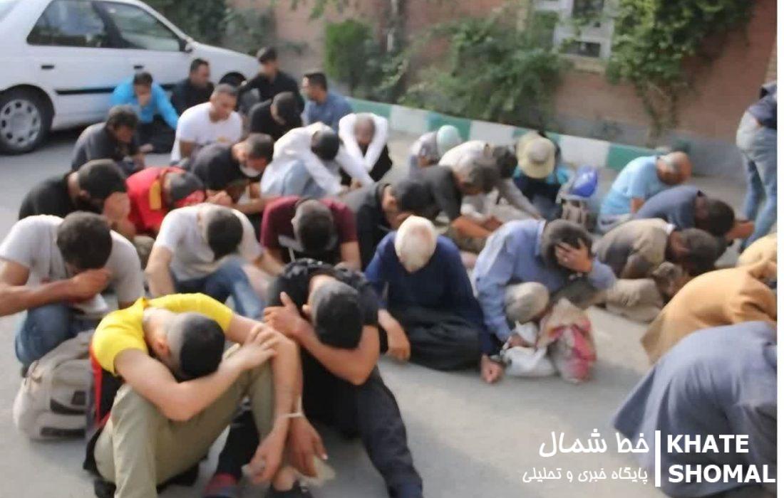 دستگیری ۲۲ خردهفروش موادمخدر در محمودآباد