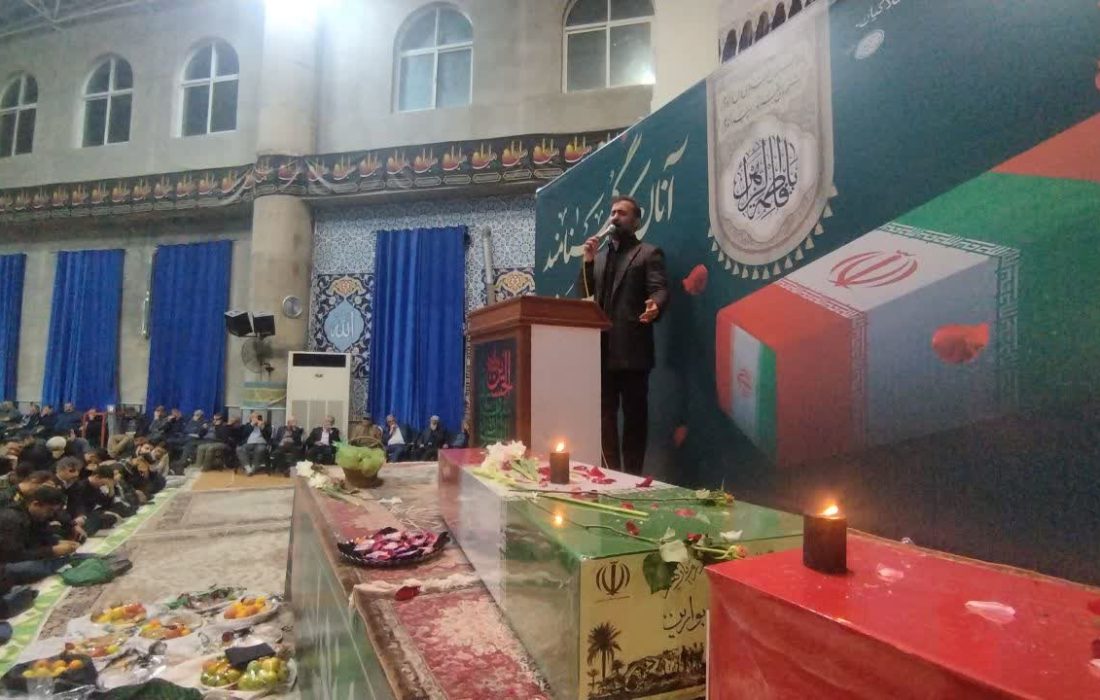 آیین وداع با شهدای گمنام در شهرستان محمودآباد برگزار شد