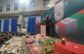 آیین وداع با شهدای گمنام در شهرستان محمودآباد برگزار شد