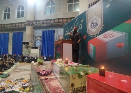 آیین وداع با شهدای گمنام در شهرستان محمودآباد برگزار شد