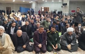 مراسم بزرگداشت حماسه 9 دی در مصلی شهرستان محمودآباد برگزار شد