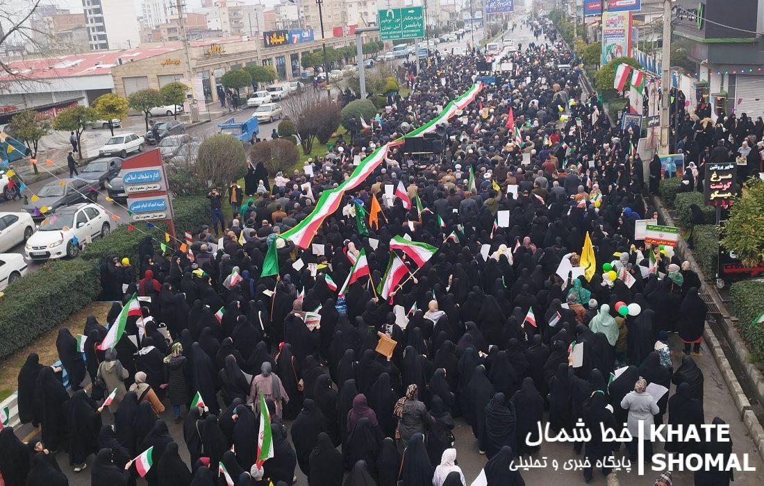 راهپیمایی ۲۲ بهمن نماد تاریخی وحدت ملت ایران در محمودآباد