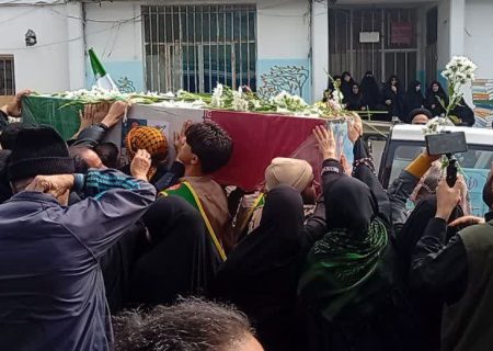 شهید ناوشکن دنا در زادگاهش، محمودآباد تشییع شد