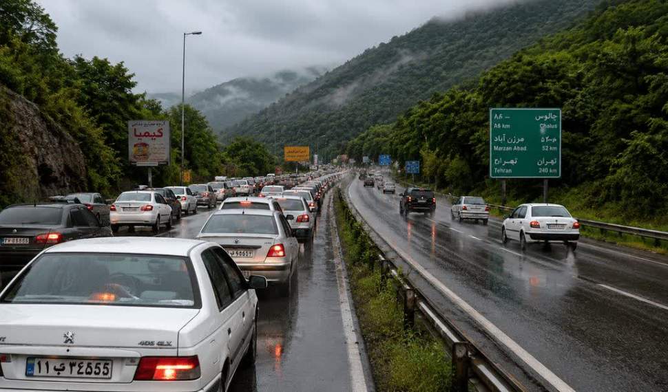 اعمال محدودیتهای ترافیکی در محورهای مازندران