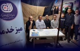 برپایی موکب «میز خدمت» همراه با آموزش مهارت‌های بین‌المللی
