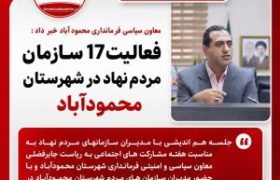 فعالیت 17 سازمان مردم نهاد در شهرستان محمودآباد