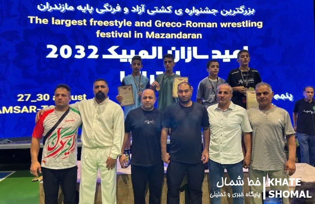 افتخار آفرینی آینده سازان محمودآباد در جشنواره کشتی