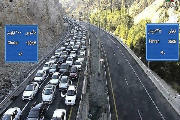 کندوان و آزادراه تهران – شمال یکطرفه شد